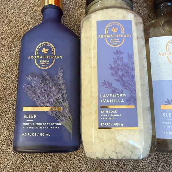 ❣️🆕Bath&Body Works Full Size Aromatherapy Lavender Vanilla 3PC Bundle❣️